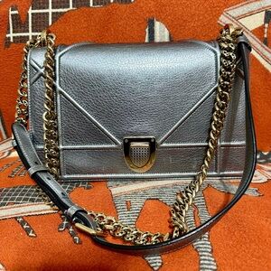 Dior Silver and Gold Chain Bag